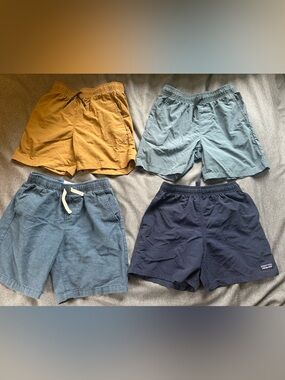 Huge Lot of Boys Shorts Size 10 - 10 pairs, 9 Old Navy, 1 Patagonia